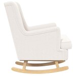 vidaXL Chaise à bascule Crème 62 x 80 x 85 cm Bouclé