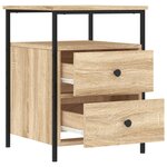 vidaXL Table de chevet chêne sonoma 44x45x60 cm bois d'ingénierie