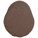 vidaXL Coussins d'accent 2 Pièces Marron Ø 15 x 40 cm tissu