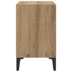 vidaXL Cabinet de chevet 2 Pièces chêne artisanal 40 x 30 x 50 cm