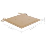 vidaXL Chaises à manger d'extérieur lot de 6 et coussins Acacia massif