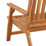 vidaXL Chaises de jardin 2 Pièces 76x67x73.5 cm Bois massif d'acacia