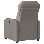 vidaXL Fauteuil inclinable électrique Taupe Tissu