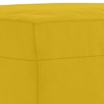 vidaXL Ensemble de canapés 4 Pièces avec coussins Jaune Velours