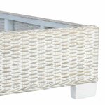 vidaXL Cadre de lit sans matelas Gris Rotin naturel 180x200 cm