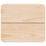 vidaXL Table de chevet Marron 39 x 34 x 33 cm Bois massif en pin