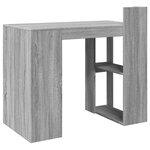 vidaXL Bureau sonoma gris 103 5x56 5x94 cm bois d'ingénierie