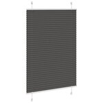 vidaXL Store plissé noir 85x100 cm largeur du tissu 84 4 cm polyester