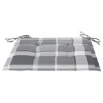 vidaXL Chaises de jardin lot de 4 avec coussins Bois de teck massif