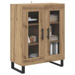 vidaXL Buffet Chêne artisanal 69 5 x 34 x 90 cm Bois d'ingénierie