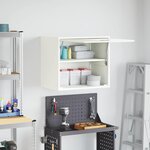 vidaXL Armoire murale pour garage Blanc 60 x 40 x 53 cm