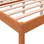 vidaXL Lit pour personne âgée cire marron 160x200cm bois de pin massif