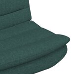 vidaXL Chaise Pivotante Vert foncé Tissu Standard Pivotant