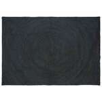 vidaXL Tapis de surface Rectangulaire Gris foncé 240 x 340 cm Jute