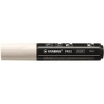 Marqueur pointe large FREE acrylic T800C 4-10mm blanc STABILO