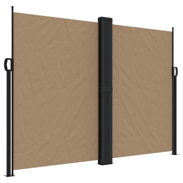 vidaXL Auvent latéral rétractable taupe 180x600 cm