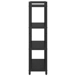 vidaXL Bibliothèque Chêne noir 80 x 30 x 118 cm Bois d'ingénierie