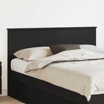 vidaXL Tête de lit Chêne noir 150 cm Bois d'ingénierie