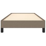 vidaXL Cadre de lit sans matelas taupe 90x200 cm tissu