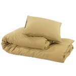 vidaXL Ensemble de housse de couette Taupe 200x200 cm Coton