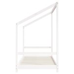 vidaXL Cadre de lit pour enfants blanc 90x190 cm bois de pin massif