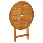 vidaXL Ensemble de bistro 3 Pièces beige polypropylène et bois massif