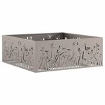 vidaXL Braise Marron 80 x 80 x 30 cm Acier résistant aux intempéries