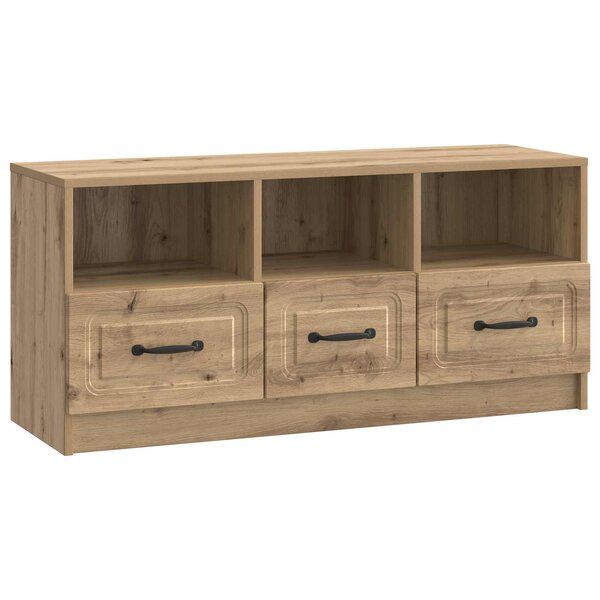 vidaXL Meuble TV 102 x 34 5 x 47 cm Chêne artisanal Bois d'ingénierie