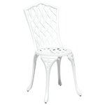 vidaXL Ensemble de salle à manger de jardin 7 pièces en aluminium blanc