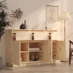 vidaXL Buffet 110x34x75 cm Bois massif de pin