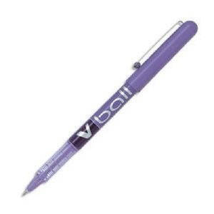 Stylo roller V Ball VB5 Encre liquide Pointe métal Fine Violet PILOT