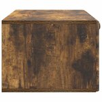 vidaXL Meuble TV mural 98 x 41 x 30 cm Chêne fumé Bois d'ingénierie
