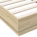 vidaXL Cadre de lit sans matelas chêne sonoma 90x190 cm
