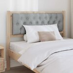 vidaXL Tête de lit Marron et gris clair 100 cm Bois massif en pin