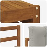 vidaXL Ensemble de canapés d'extérieur 8 pc Gris Naturel et Clair