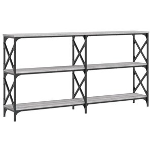 vidaXL Table console sonoma gris 156x28x80 5 cm bois d'ingénierie