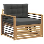vidaXL Canapé d’extérieur Polyester Blanc