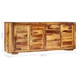 vidaXL Buffet 200x40x80 cm Bois de Sesham solide