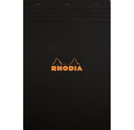 Bloc agrafé Rhodia N°19 21x31 8 cm 80 feuillets ligné avec marge 80g - Noir RHODIA