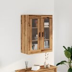 vidaXL Armoire murale chêne artisanal 69 5x34x90 cm