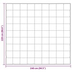 vidaXL Duvet complet toute l'année Doré 220 x 240 cm