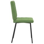 vidaXL Chaises à manger lot de 4 vert clair velours