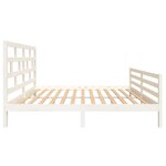 vidaXL Cadre de lit sans matelas blanc bois massif 160x200 cm