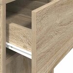 vidaXL Support de tour d'ordinateur et tiroir chêne sonoma 30x44x74 cm