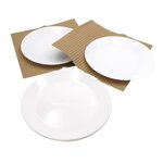 Pack and Move - Lot 20 Intercalaires Carton Séparation Assiettes - 29.5 X 29.5 CM - Plaque carton - Protection Vaisselle Déménagement et Stockage