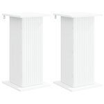 vidaXL Support de Plante 2 Pièces Blanc 30 5 x 30 x 60 5 cm