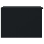 vidaXL Table basse noir 50x50x36 cm bois d'ingénierie