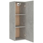 vidaXL Ensemble de meubles TV 5 Pièces Gris béton Bois d'ingénierie