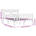 vidaXL Cadre de lit sans matelas 120x200 cm bois de pin massif