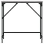 vidaXL Table console sonoma gris 75x32x75 cm bois d'ingénierie